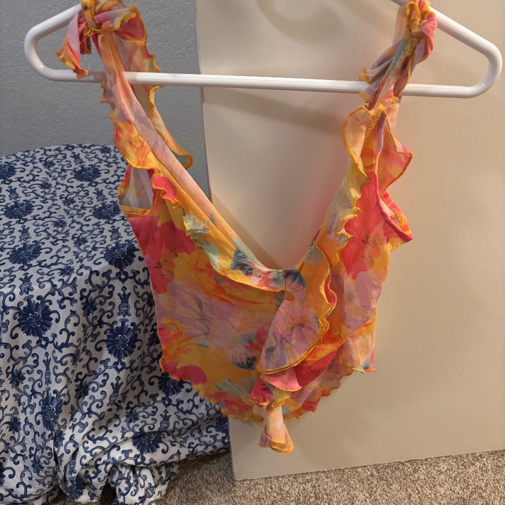 Jaded, London floral sleeveless blouse new